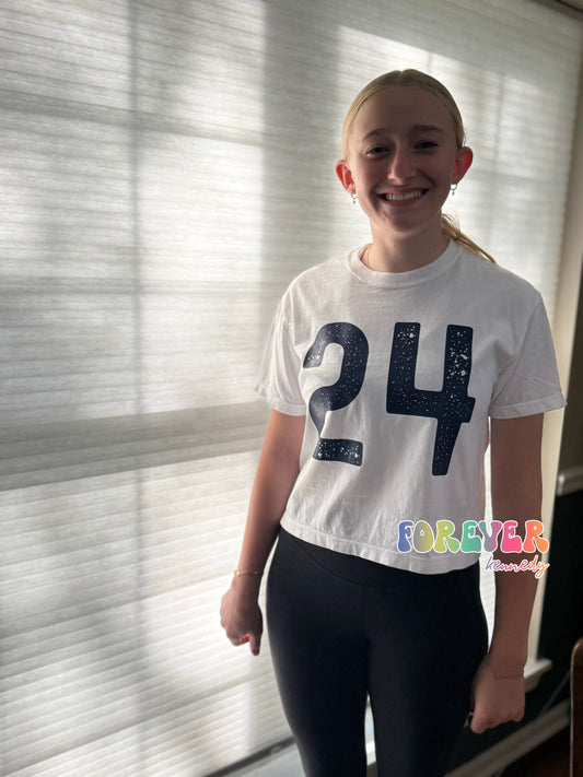 MADE TO ORDER APPAREL -  Custom distressed Number