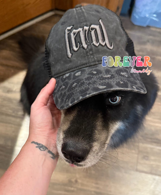 (MTO) HAT *PUFF Embroidery* Feral