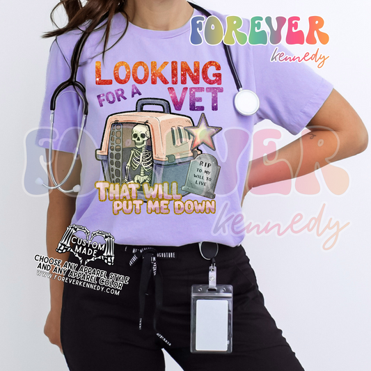 (MTO APPAREL) * CHOOSE STYLE / COLOR: Looking for a Vet