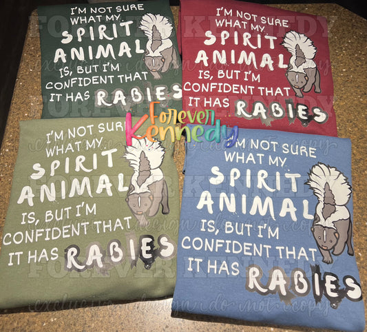 (MTO) Pick Your Apparel: EXCLUSIVE Spirit Animal Rabies Skunk