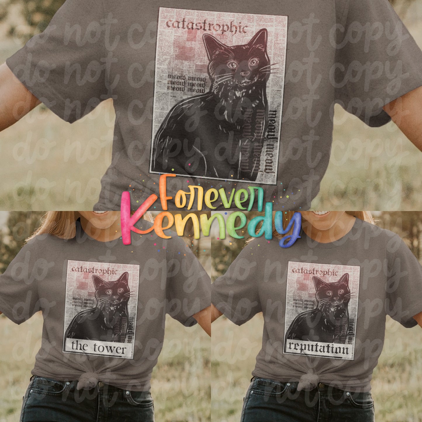 (MTO) Pick Your Design & Apparel: Tarot Cats Catastrophic