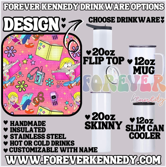 (MTO) CHOOSE DRINKWARE:  Booked & Busy