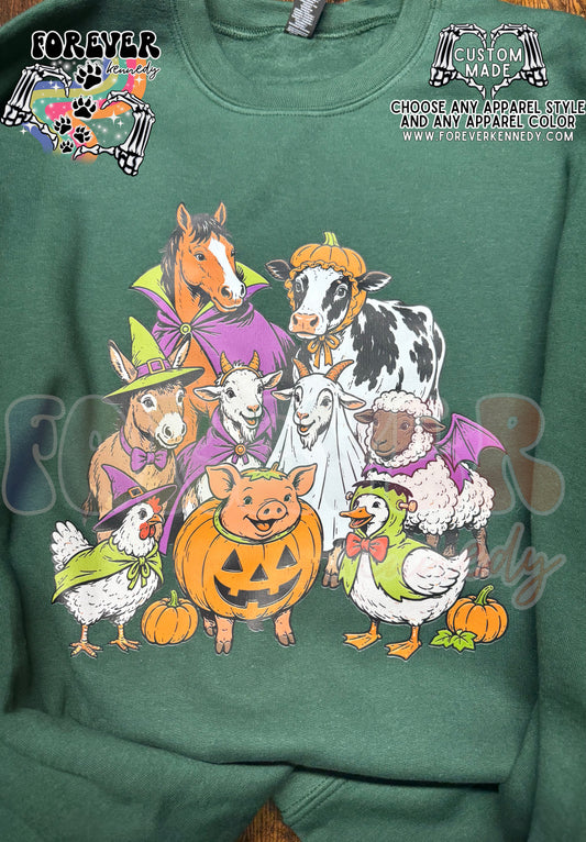 MADE TO ORDER APPAREL - Halloween Farm Animals