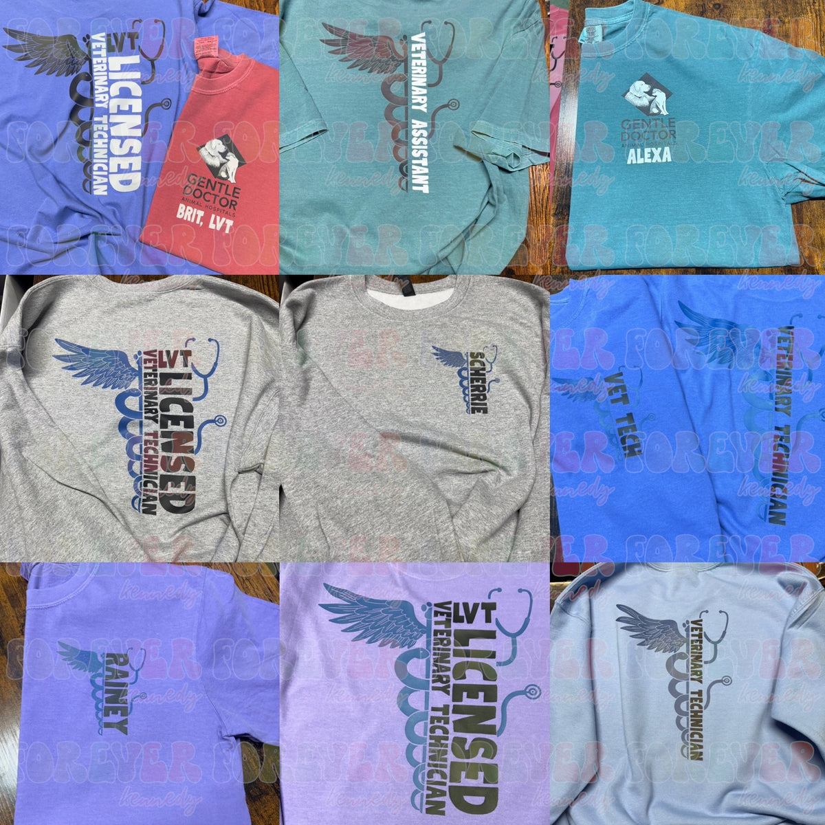 MADE TO ORDER APPAREL -  EXCLUSIVE DESIGN * caduceus / stethoscope with custom text and title