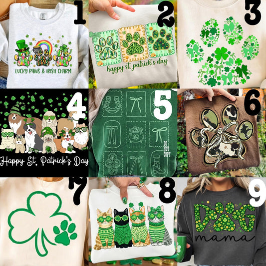 (MTO APPAREL) * CHOOSE STYLE / COLOR: St. Patty 2 *choose design*
