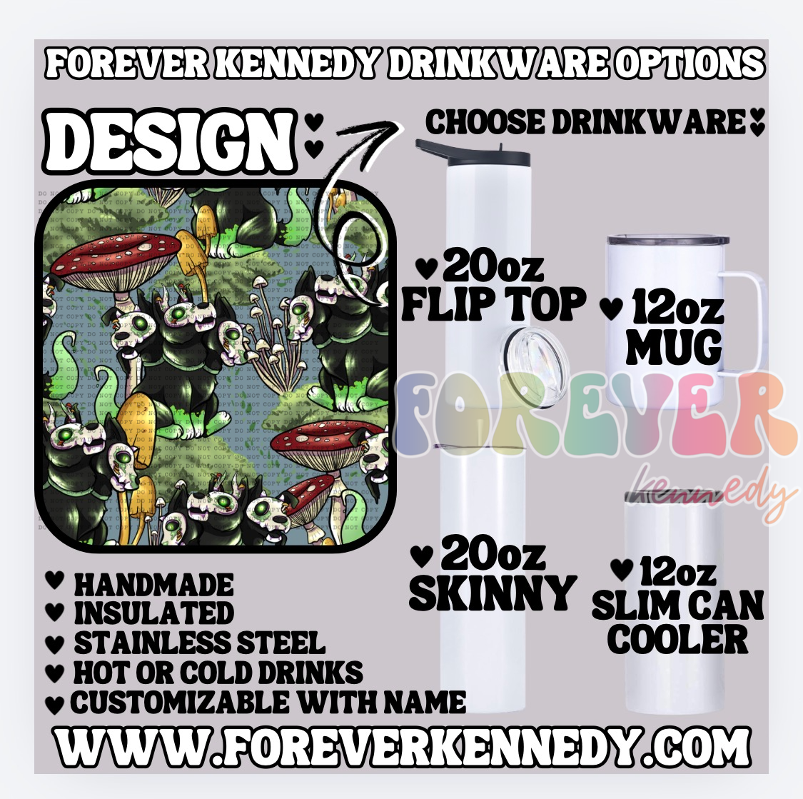 (MTO) CHOOSE DRINKWARE: Cerberus
