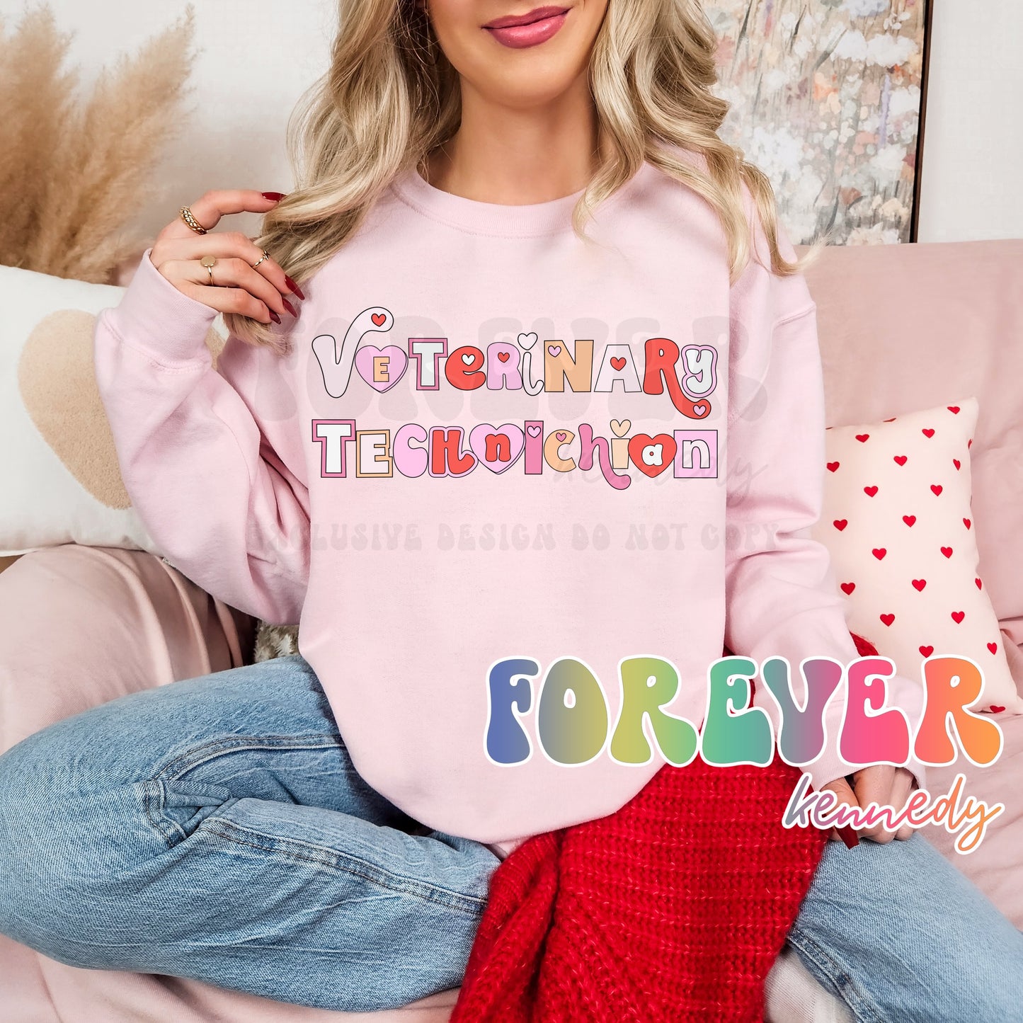 (MTO APPAREL) * CHOOSE STYLE: Valentine Occupation - Veterinary Technician