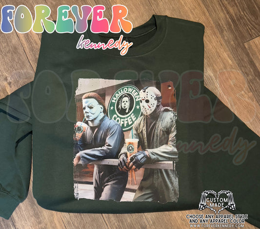 (MTO APPAREL) * CHOOSE STYLE / COLOR: Halloween coffee