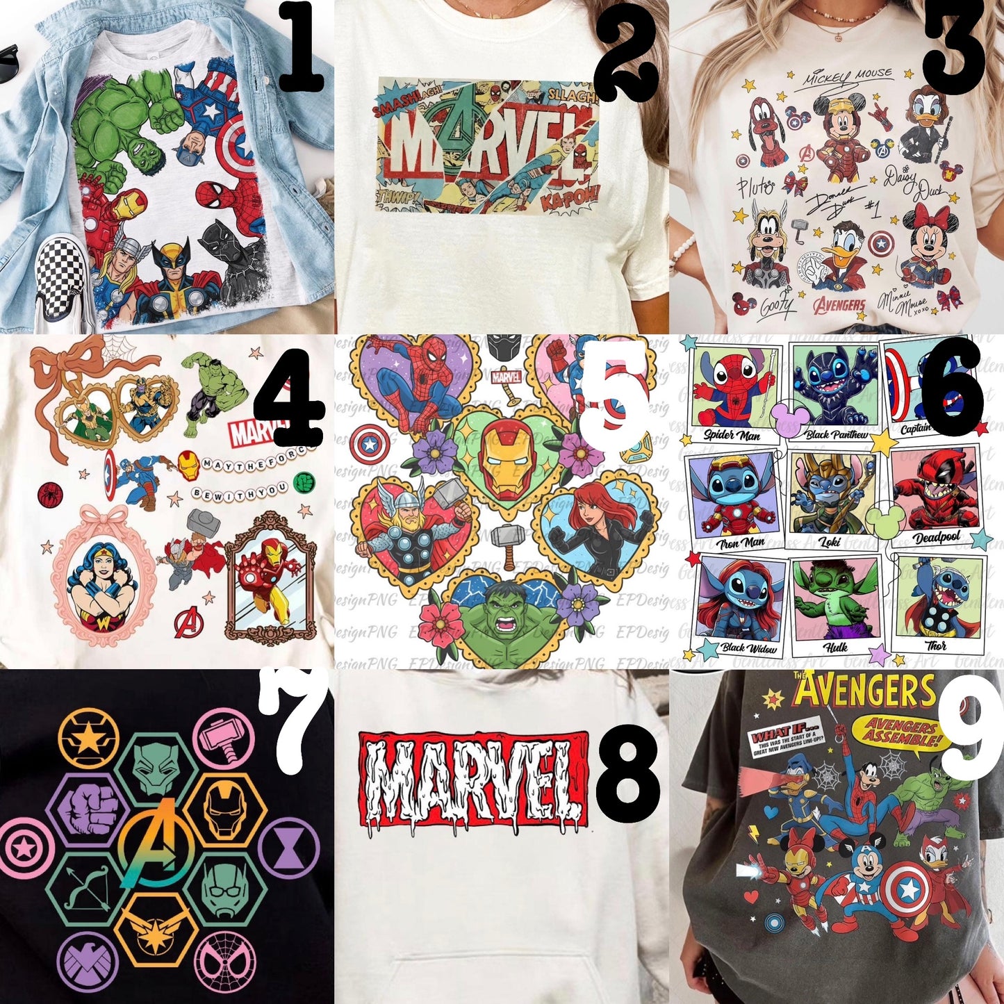 (MTO APPAREL) * CHOOSE STYLE / COLOR: Marvelous *choose design*