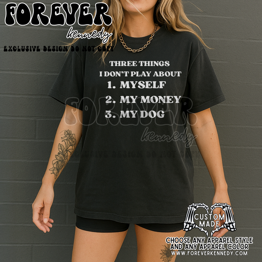 (MTO APPAREL) * CHOOSE STYLE / COLOR: Three things *customizable*