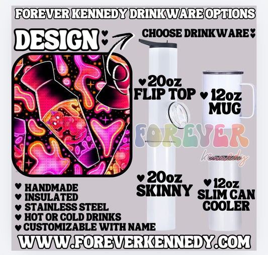 (MTO) CHOOSE DRINKWARE: Lava Lamp Kitty