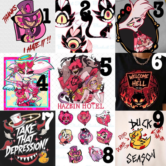 MADE TO ORDER APPAREL: Fandom Hotel (choose design)