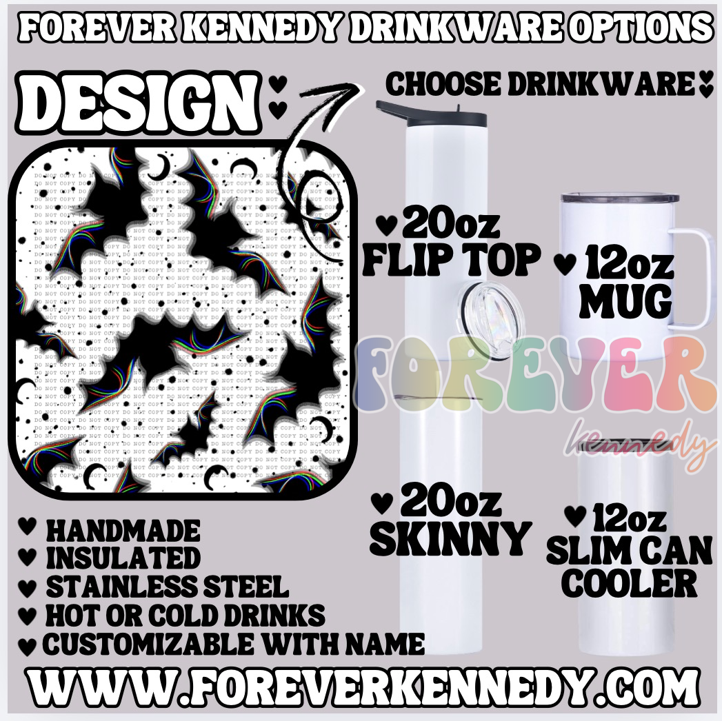 (MTO) CHOOSE DRINKWARE: Dimensional Bat