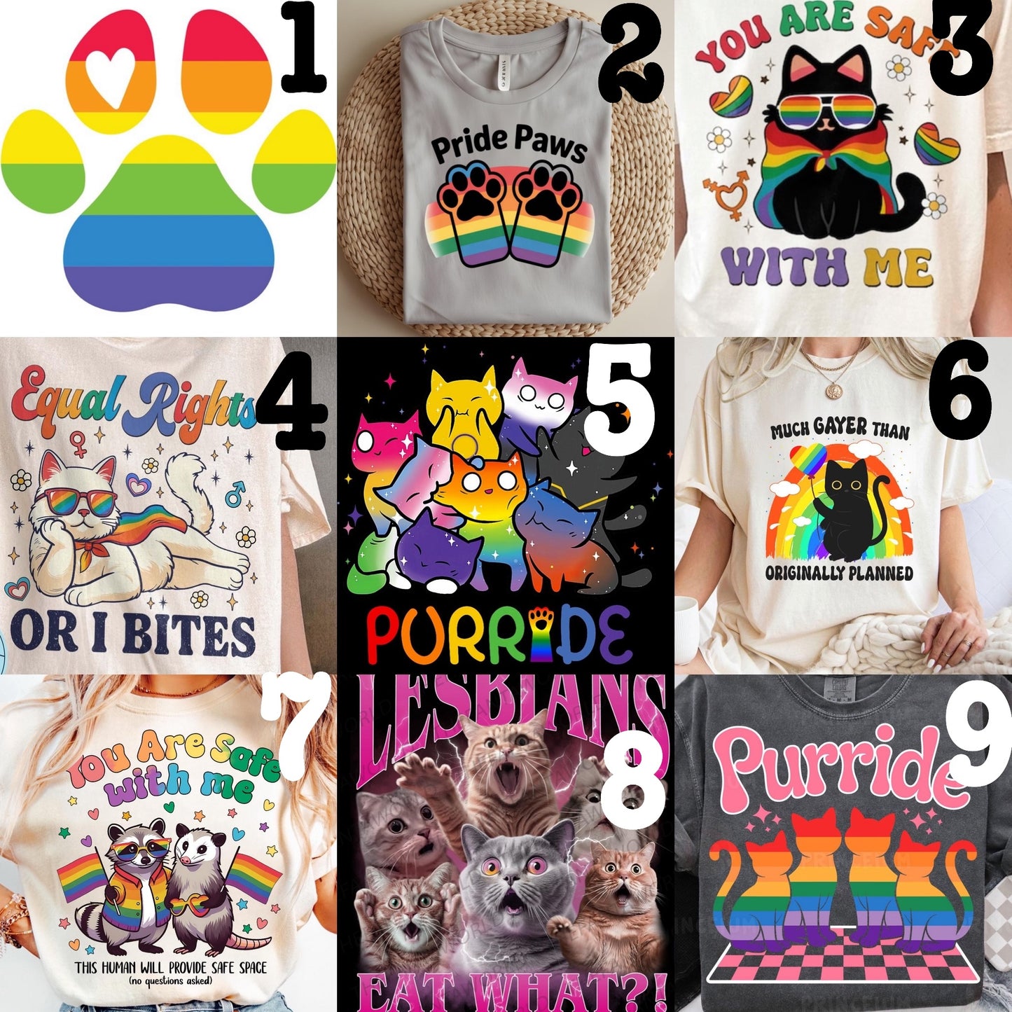 (MTO APPAREL) * CHOOSE STYLE / COLOR: PRIDE 3 (Choose Design)