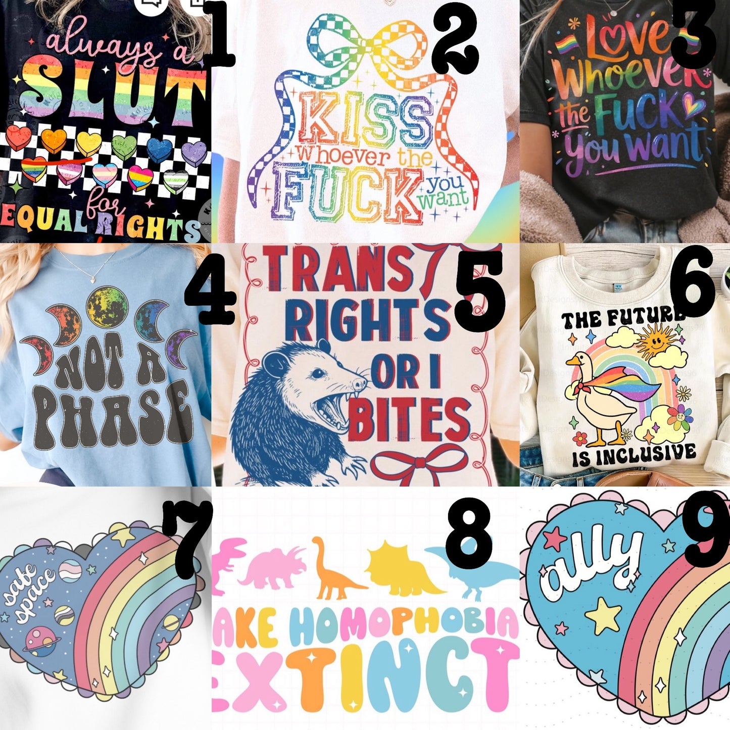 (MTO APPAREL) * CHOOSE STYLE / COLOR: PRIDE 2 (Choose Design)