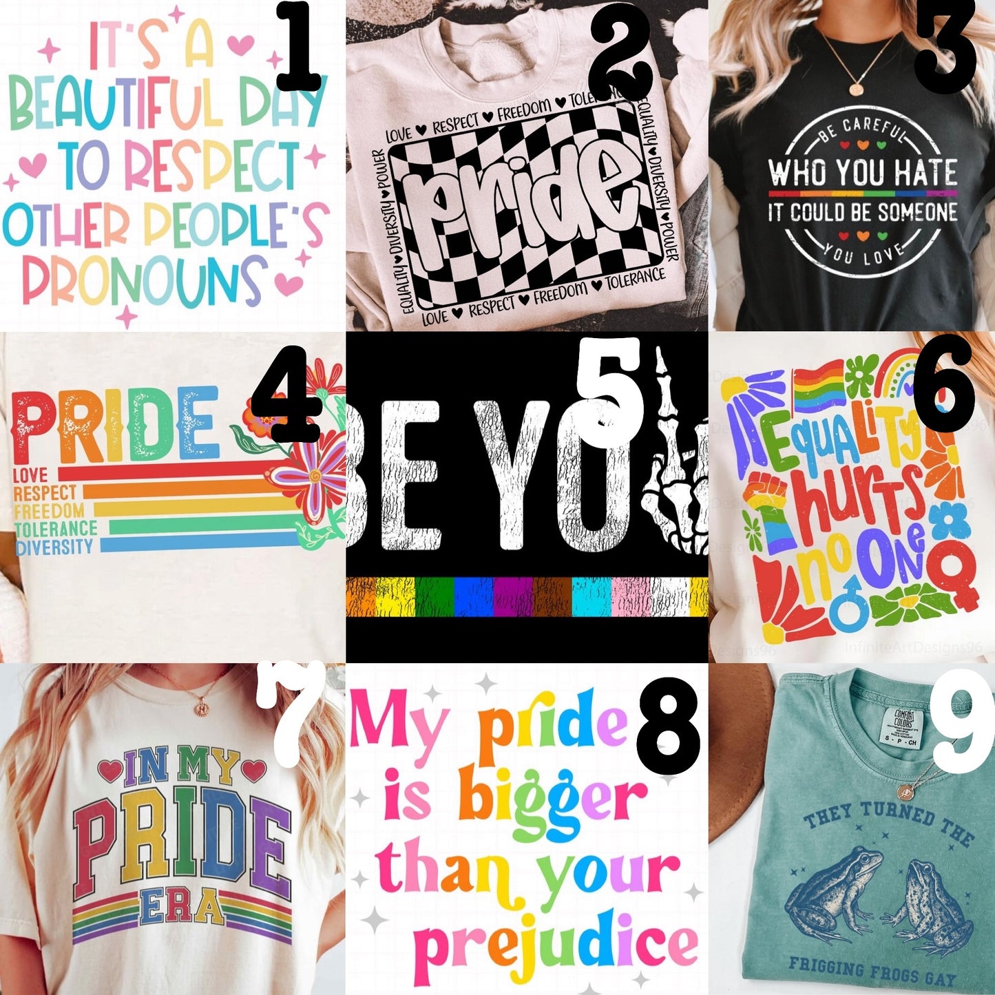 (MTO APPAREL) * CHOOSE STYLE / COLOR: PRIDE 1 (Choose Design)