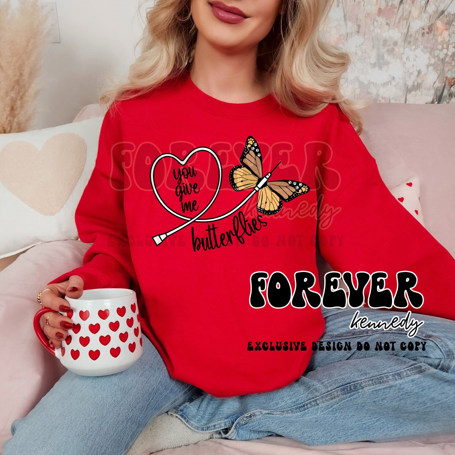 (MTO APPAREL) * CHOOSE STYLE: EXCLUSIVE DESIGN You give me butterflies Butterfly Catheter
