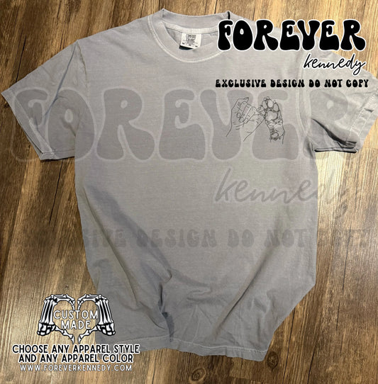 MADE TO ORDER APPAREL -  EXCLUSIVE DESIGN * Pinky Promise *front only*