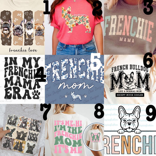 (MTO APPAREL) * CHOOSE STYLE / COLOR: FRENCH BULLDOG (Choose Design)