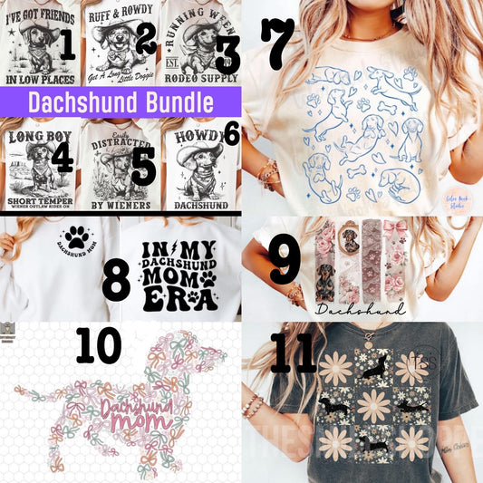 (MTO APPAREL) * CHOOSE STYLE / COLOR: DACHSHUND (Choose Design)