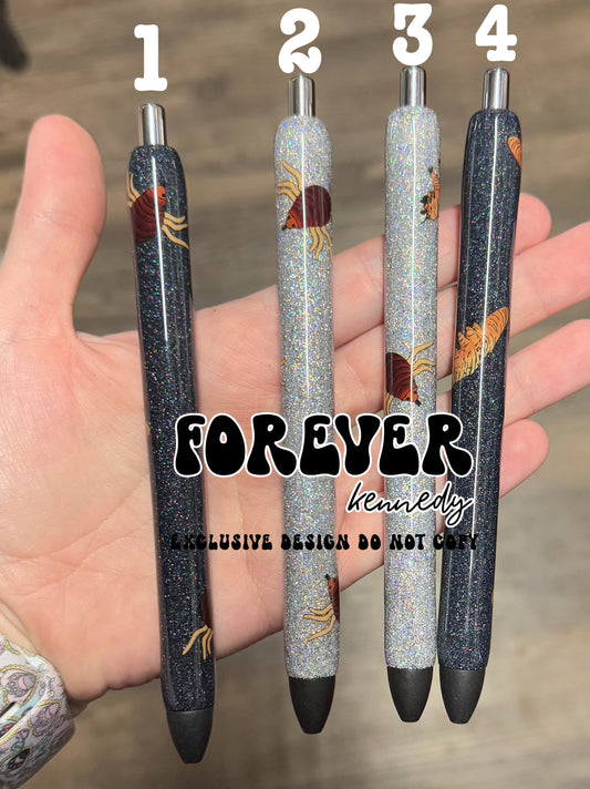 (RTS) Epoxy Pen: Fleas and Demodex Plush Parasites (Exclusive Design)