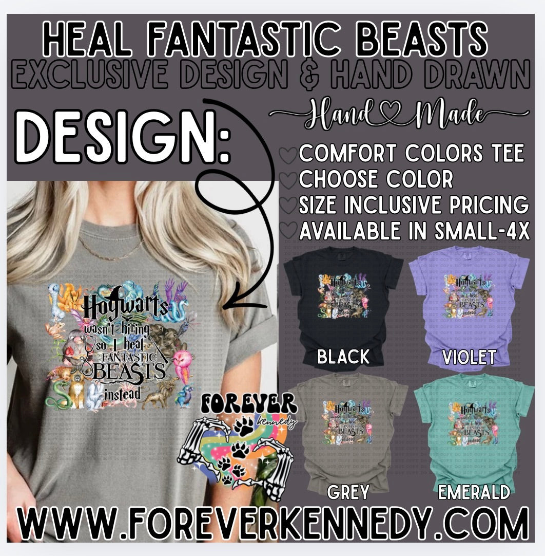 Comfort Colors Tee -  EXCLUSIVE DESIGN * Heal Fantastic Beasts