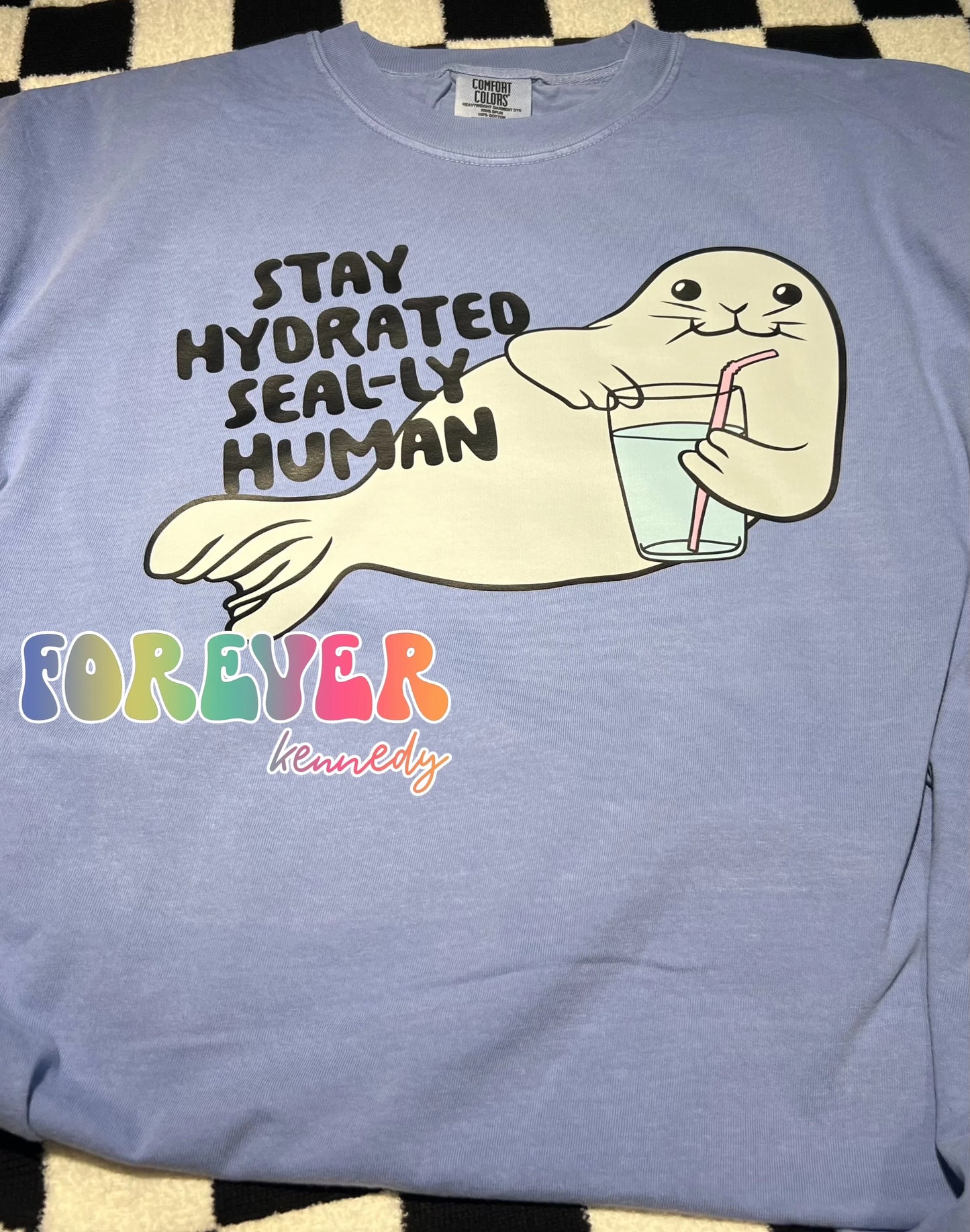 MADE TO ORDER APPAREL: Stay hydrated seal-ly human