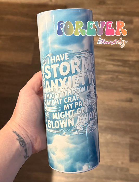 (MTO) 20oz Tumbler *choose style*: Storm anxiety