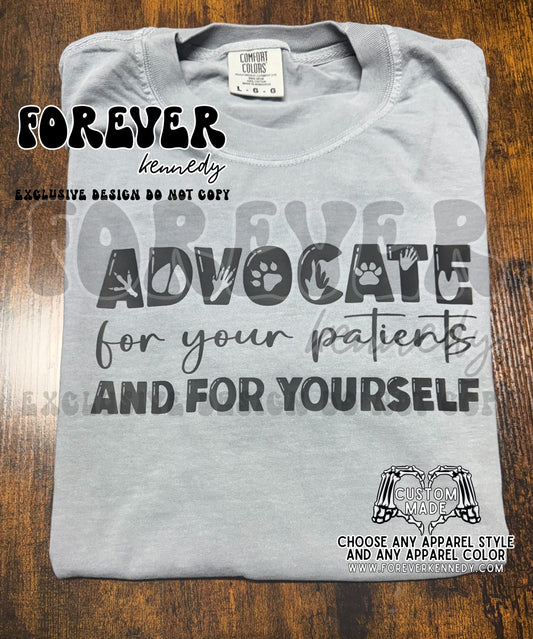 (MADE TO ORDER APPAREL -  EXCLUSIVE DESIGN * Advocate for your patients & yourself