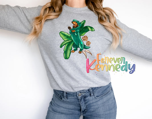 MADE TO ORDER APPAREL: Jurassic Bark T-Rex Dachshund