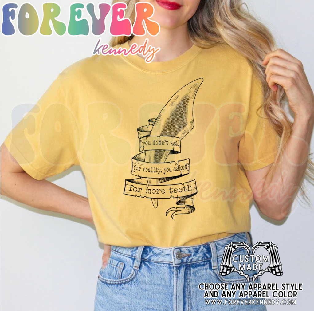 MADE TO ORDER APPAREL: Jurassic more teeth