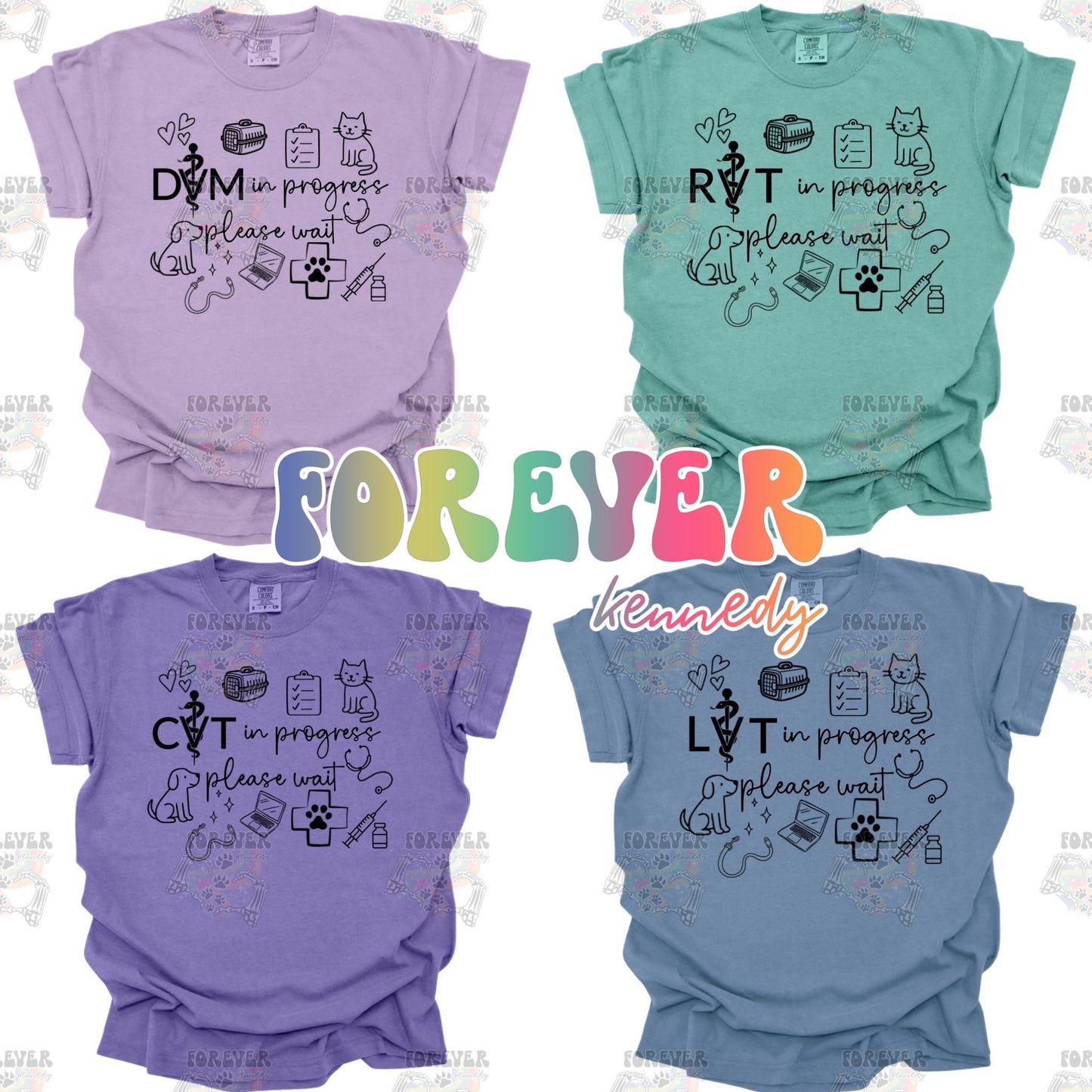 MADE TO ORDER APPAREL -  ORIGINAL DESIGN * Veterinary Medicine in progress (choose title)