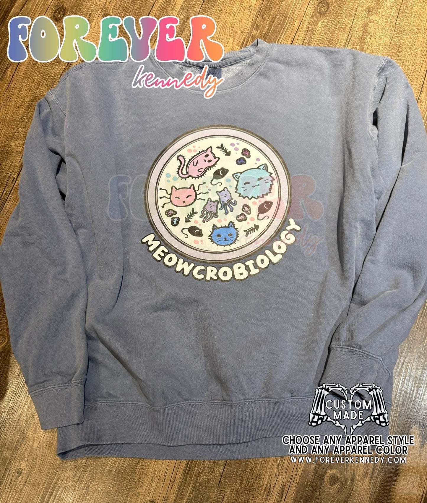 MADE TO ORDER APPAREL: Meowcrobiology