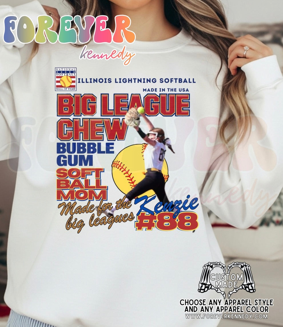 MADE TO ORDER APPAREL: *CUSTOM* Softball Big League Energy