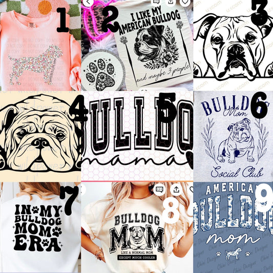 (MTO APPAREL) * CHOOSE STYLE / COLOR: BULLDOG (Choose Design)