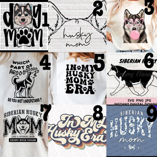 (MTO APPAREL) * CHOOSE STYLE / COLOR: SIBERIAN HUSKY (Choose Design)