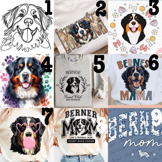 (MTO APPAREL) * CHOOSE STYLE / COLOR: BERNESE MOUNTAIN DOG (Choose Design)