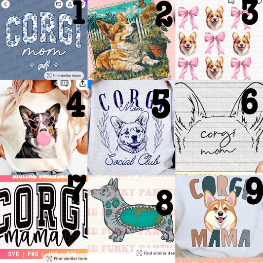 (MTO APPAREL) * CHOOSE STYLE / COLOR: CORGI (Choose Design)
