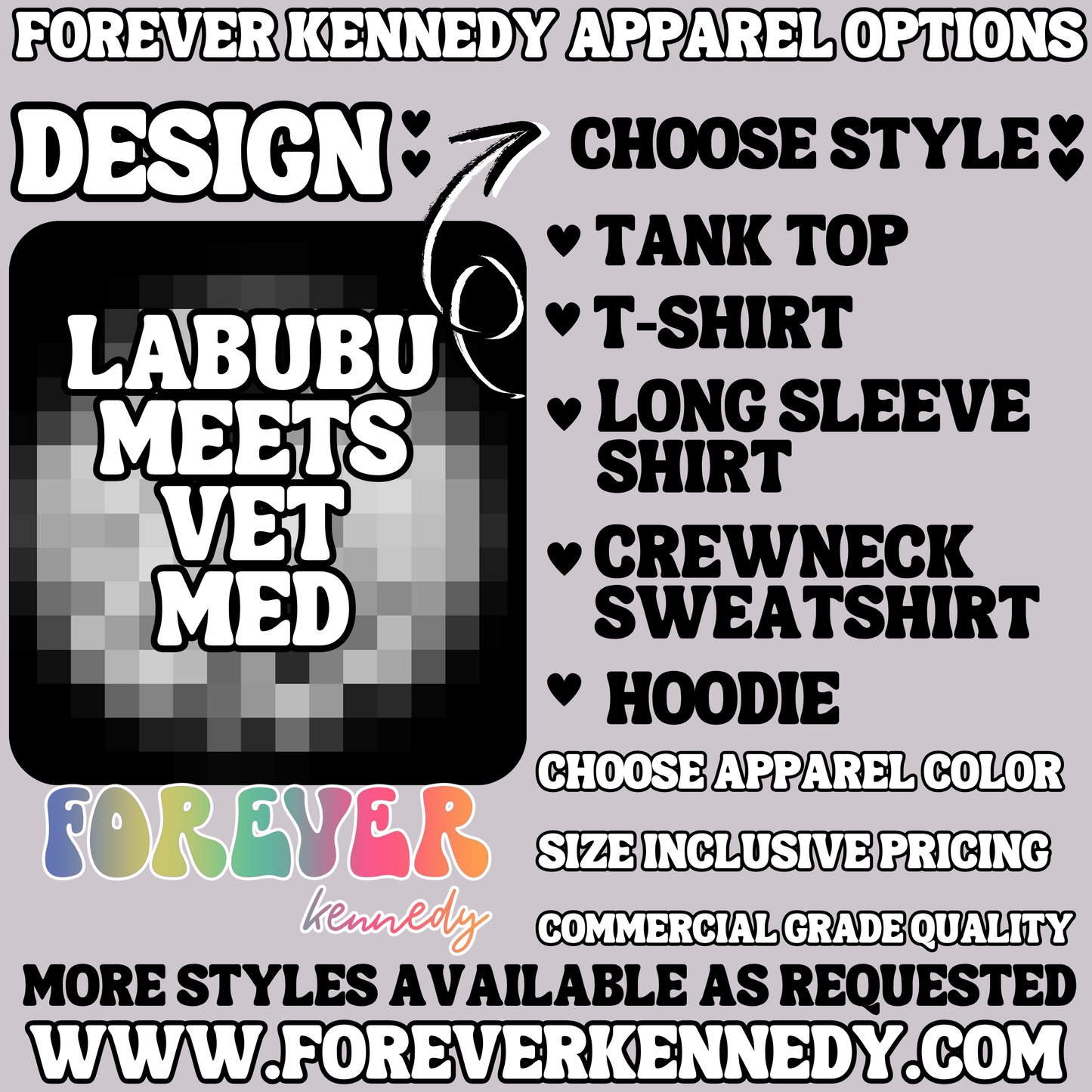 (MTO APPAREL) * CHOOSE STYLE / COLOR: MYSTERY BUBU VET MED
