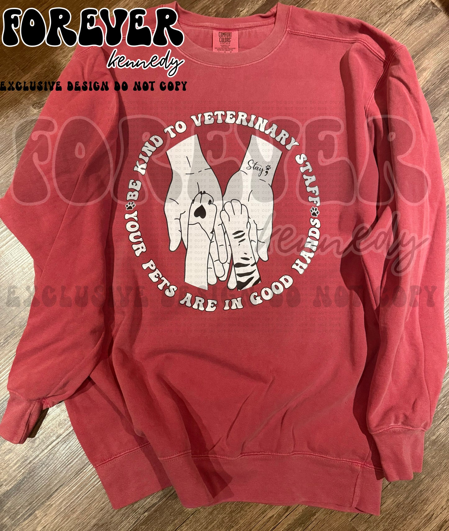 (MTO APPAREL) * CHOOSE STYLE / COLOR: EXCLUSIVE DESIGN Be Kind to Veterinary staff