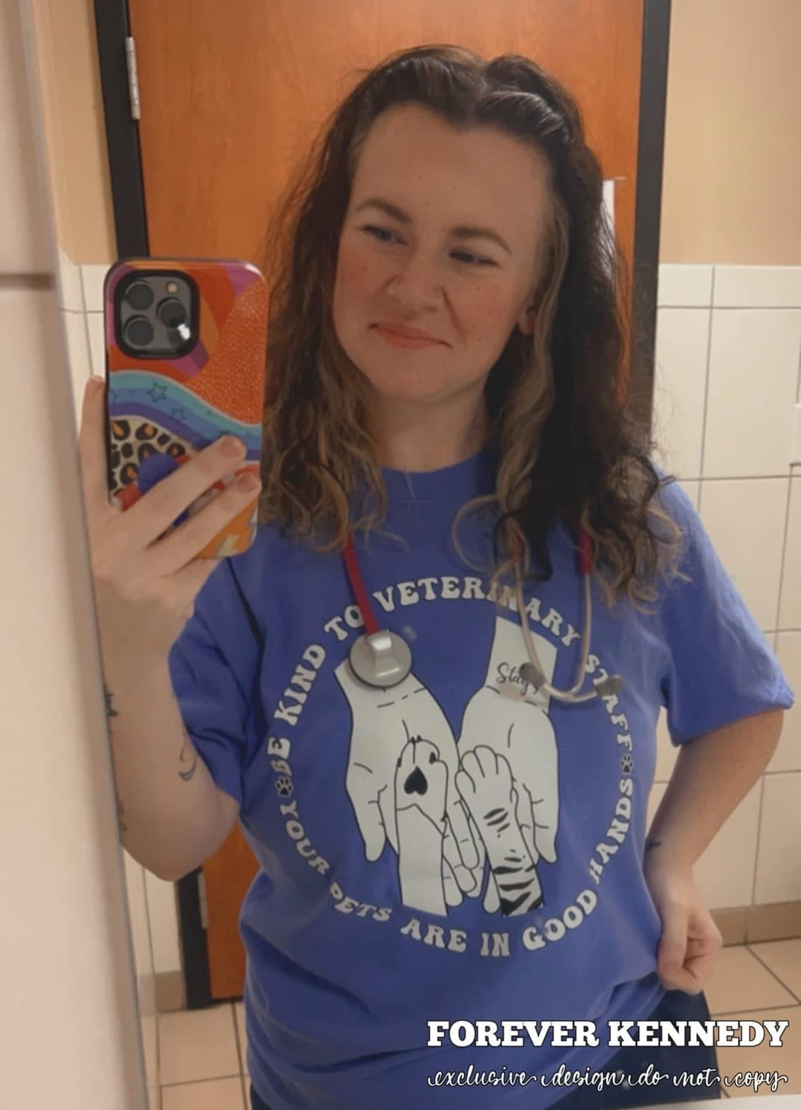 (MTO APPAREL) * CHOOSE STYLE / COLOR: EXCLUSIVE DESIGN Be Kind to Veterinary staff