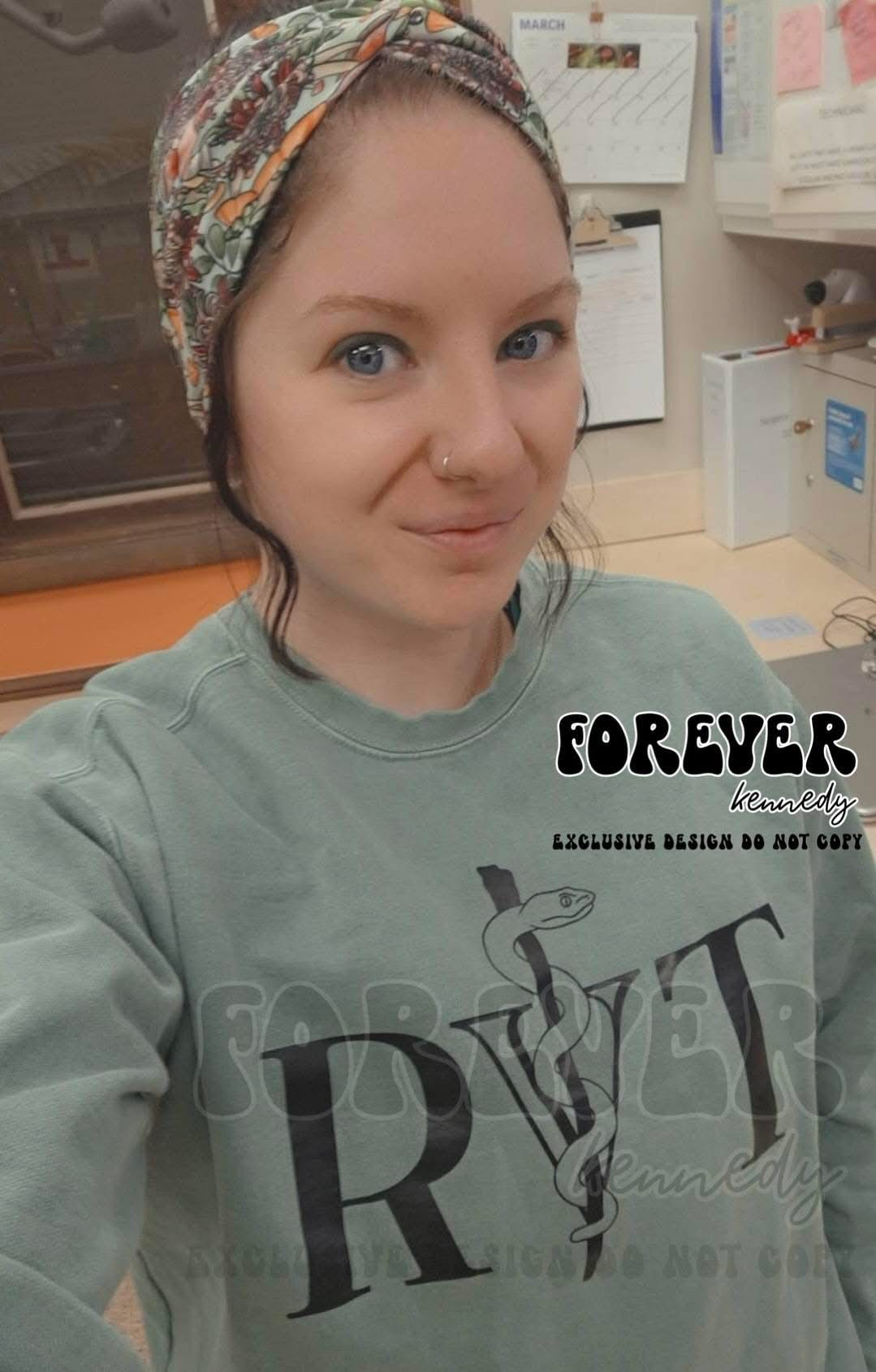 MADE TO ORDER APPAREL - EXCLUSIVE DESIGN Veterinary title caduceus (Custom Title)