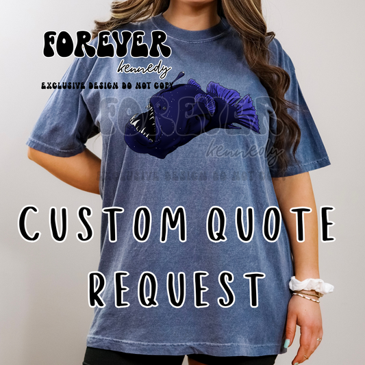 (MTO APPAREL) * CHOOSE STYLE: EXCLUSIVE DESIGN Anglerfish *custom quote request*