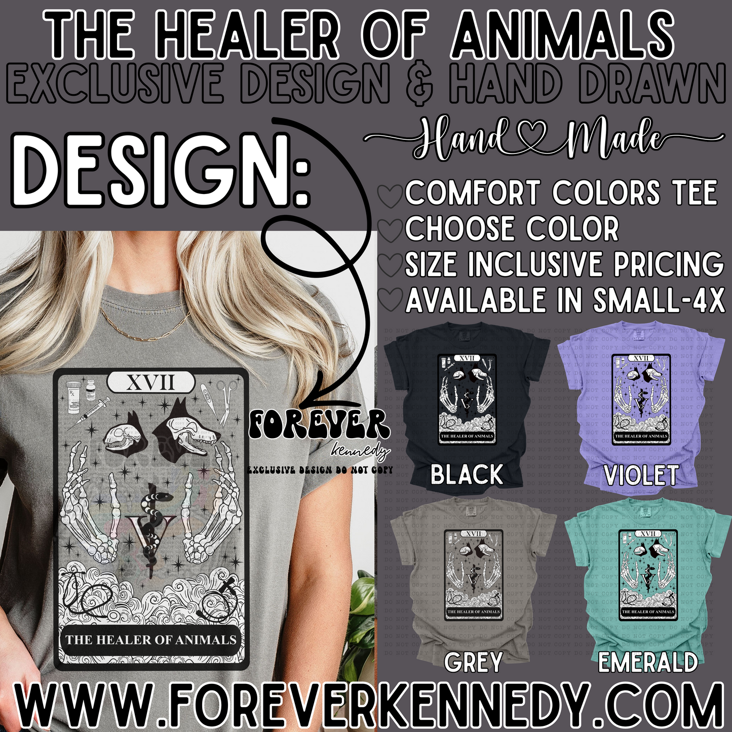 Comfort Colors Tee -  EXCLUSIVE DESIGN * The Healer of Animals
