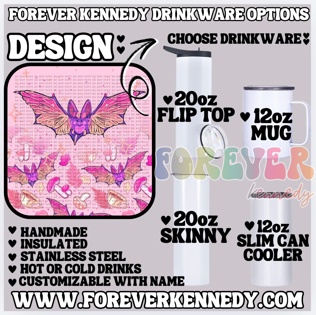 (MTO) CHOOSE DRINKWARE: Fae Bat