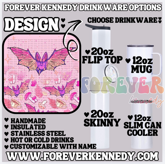 (MTO) CHOOSE DRINKWARE: Fae Bat