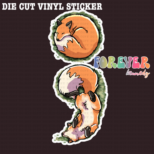 (RTS) Vinyl Sticker: SAVE A FOX