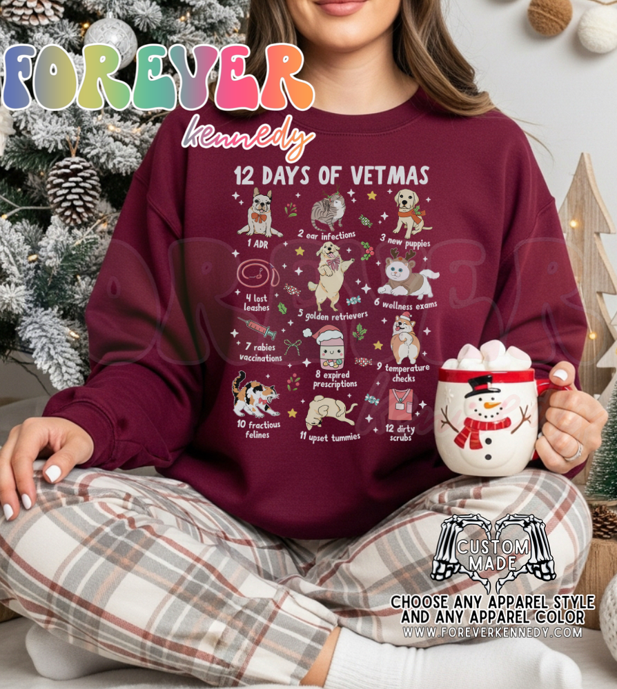 (MTO APPAREL) * CHOOSE STYLE / COLOR: 12 days of Vetmas