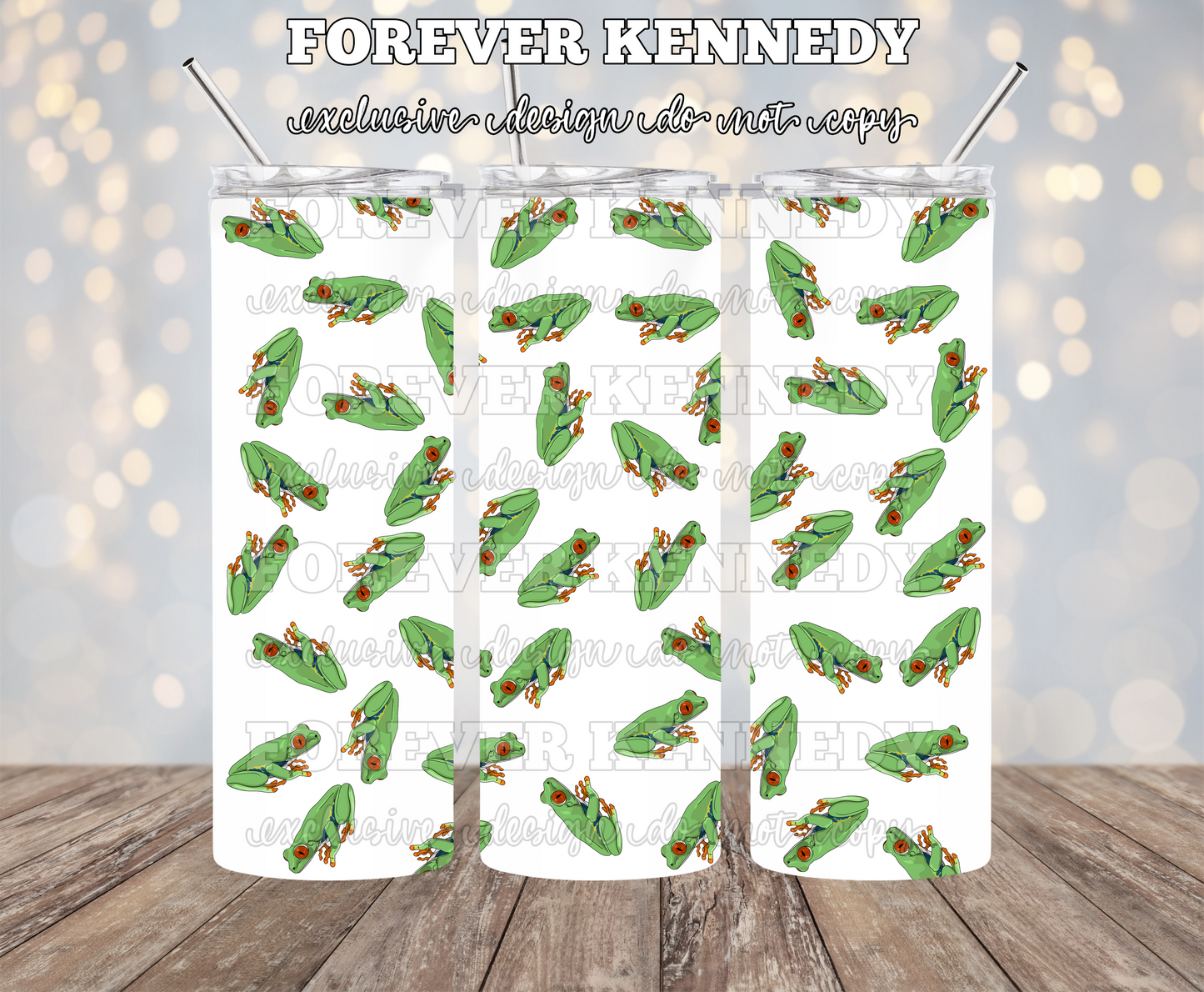 (MTO) 20oz Tumbler *choose style*: EXCLUSIVE DESIGN Red Eye Tree Frog