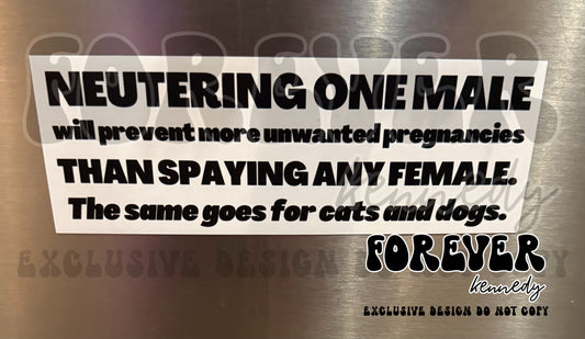 (MTO) Magnet: EXCLUSIVE DESIGN * Neuter the males